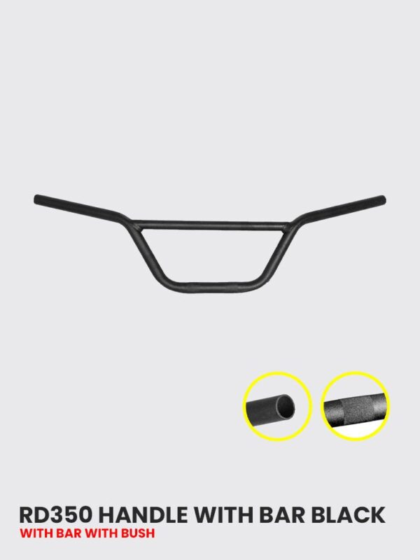 rd350-handle-with-bar-black-w-o-bush-re-021b RD350 Handlebar Black w o Bush RE021B