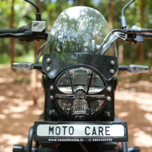 re-guerrilla-450-windshield-with-clamp-set-motocare-visor Motorcycle Windshield for Guerrilla 450