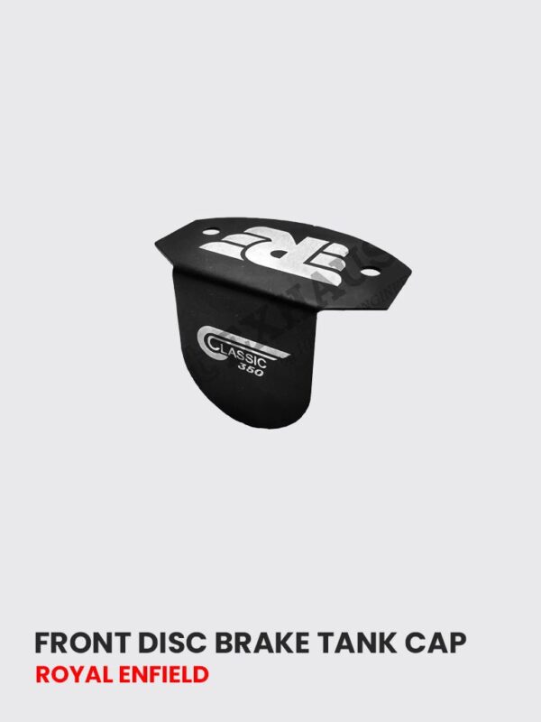 reborn-classic-350-front-disc-brake-tank-cap-stainless-steel-black-matt-ftc Front Disc Brake Tank Cap for Royal Enfield Classic 350