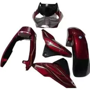 red-full-body-kit-for-bajaj-discover-100cc-u11 Red Full Body Kit for Bajaj Discover 100cc