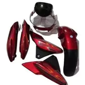 red-full-body-kit-for-bajaj-discover-135cc-u23 Body Kit Red for Bajaj Discover 135cc U23