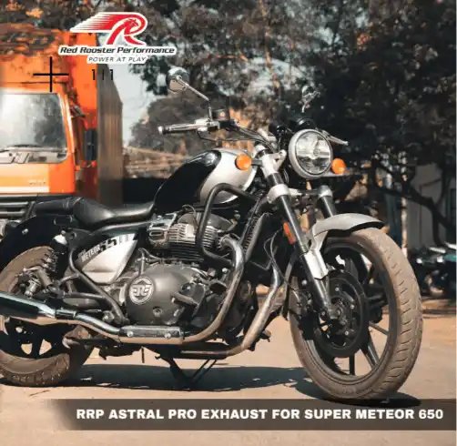 royal-enfield-super-meteor-650-red-rooster-astral-pro-exhaust Exhaust for Royal Enfield Super Meteor 650