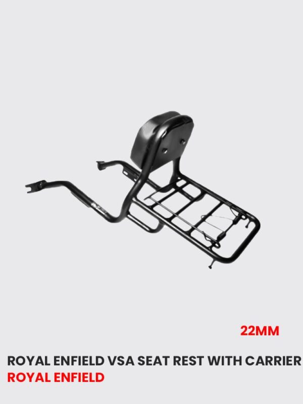 VSA Seat Rest with Carrier for Royal Enfield 22mm