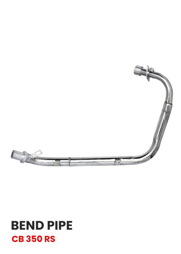 rs-cb-350-bend-pipe-stainless-steel-sb-1017 Exhaust Pipe for Honda CB 350 Stainless Steel