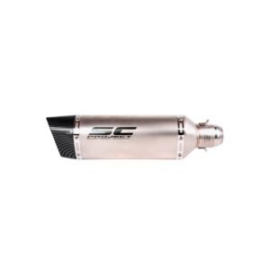 sc-project-long-exhaust-slash-cut-silver-end-carbon SC Project Exhaust for Motorcycle Carbon Fiber