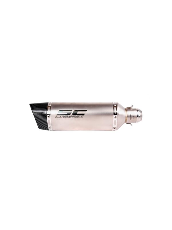 sc-project-long-exhaust-slash-cut-silver-end-carbon SC Project Exhaust for Motorcycle Carbon Fiber