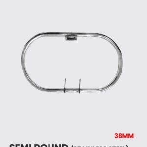 semi-round-38mm-stainless-steel-re-020ss 38mm Stainless Steel Exhaust Resonator for RE020SS