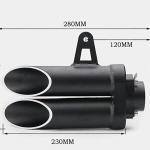 Stainless Steel Universal Muffler 51mm Inlet
