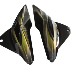side-panel-cover-bajaj-discover-100cc-3d-type-black-green-stk Side Panel Cover Bajaj Discover 100cc Black Green