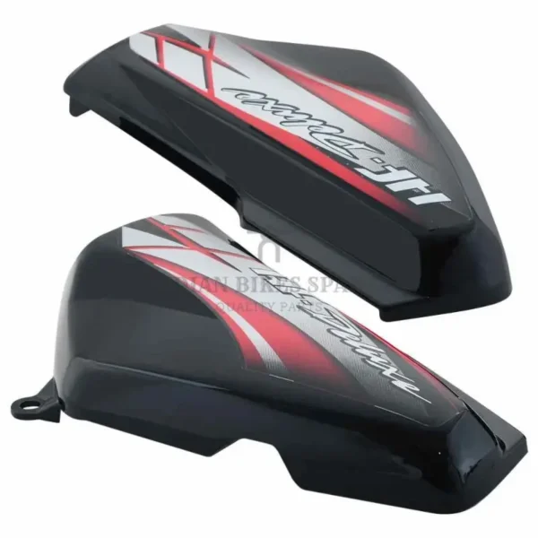 side-panel-cover-hero-hf-deluxe-black-red-stk Side Panel Cover for Hero HF Deluxe Black Red