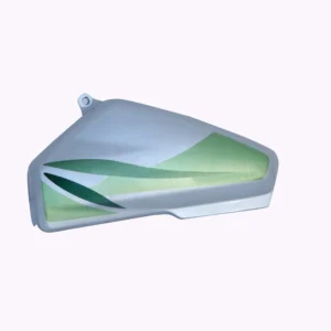 side-panel-cover-hero-hf-deluxe-green-silver Hero HF Deluxe Green Silver Side Panel Cover