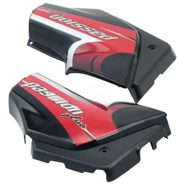 Hero Passion Plus Side Panel Cover Black Red