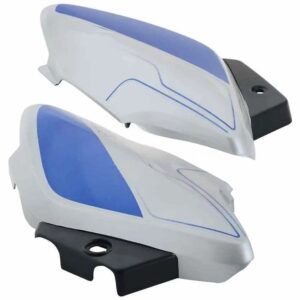 Side Panel Cover for Hero Splendor i Smart Type 2 Silver Blue