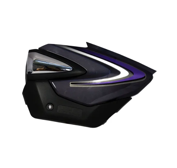 side-panel-cover-honda-shine-dx-with-chrome-garnish-grey Honda Shine DX Side Panel Cover Grey