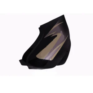 side-panel-cover-tvs-victor-gl-black-silver-stk TVS Victor Side Panel Cover Black Silver
