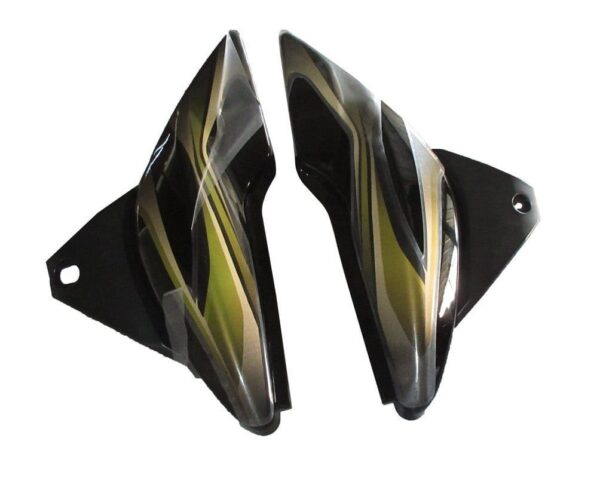side-panel-side-cowl-set-fit-for-bajaj-discover-100cc-3d-type-black-green Side Panel Cowl Set for Bajaj Discover 100cc Black Green