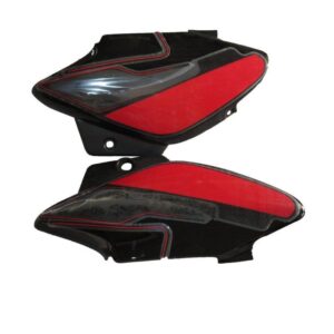 Hero Splendor i Smart Side Panel Cowl Set Black Red