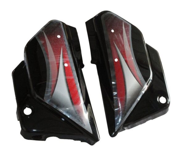 side-panel-side-cowl-set-fit-for-hero-splendor-pro-black-red-sticker Side Panel Cowl for Hero Splendor Pro Black Red