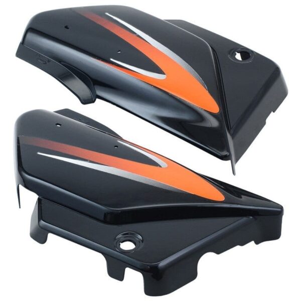 side-panel-side-cowl-set-fit-for-hero-splendor-y2k-black Side Panel Cowl Set for Hero Splendor Y2K Black