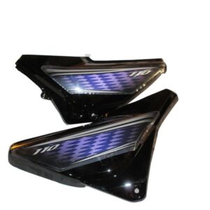 Honda Dream Neo Side Cowl Set Black Blue Sticker