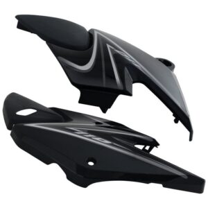 side-panel-side-cowl-set-fit-for-honda-dream-yuga-new-model-black-grey Side Panel Cowl Set for Honda Dream Yuga New Black Grey