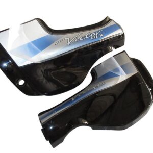 side-panel-side-cowl-set-fit-for-tvs-victor-glx-black-blue-sticker TVS Victor GLX Side Panel Cowl Set Black Blue