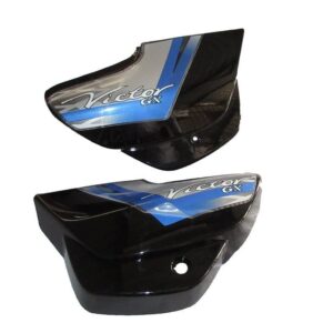 TVS Victor GX Side Panel Cowl Set Black Blue