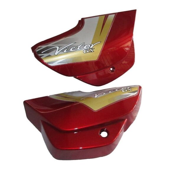 side-panel-side-cowl-set-fit-for-tvs-victor-gx-flame-red Side Panel Cowl Set TVS Victor GX Flame Red