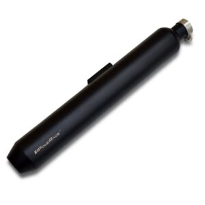 slip-ons-exhaust-for-re-350-500-black-finish-short-type RE350 RE500 Black Exhaust Slip Ons Short