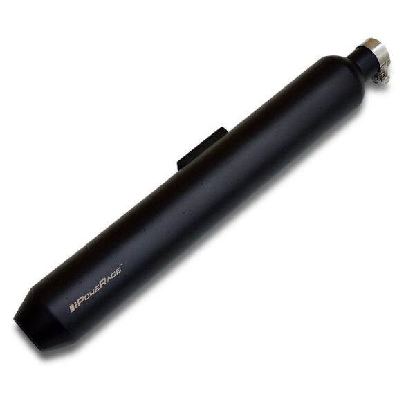 slip-ons-exhaust-for-re-350-500-black-finish-short-type RE350 RE500 Black Exhaust Slip Ons Short