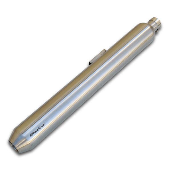 RE 350 500 Brushed Steel Exhaust Slip On Long