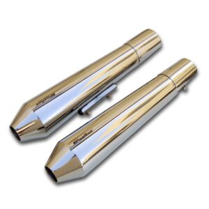 slip-ons-exhaust-for-re-650-polish-finish-short-type RE 650 Exhaust Slip Ons Short Polish Finish