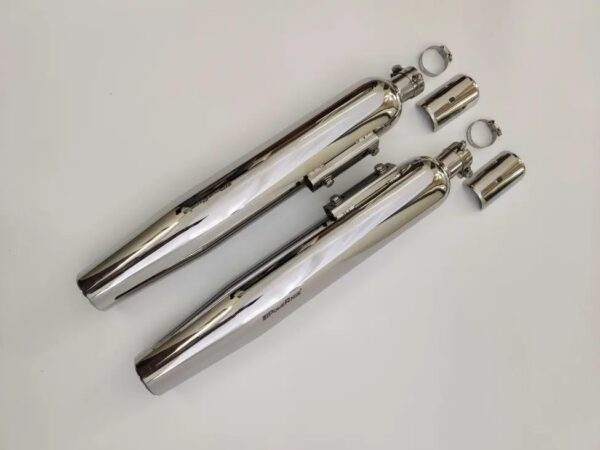 slip-ons-exhaust-for-re-super-meteor-650-polish-finish Exhaust Slip Ons for Royal Enfield Super Meteor 650