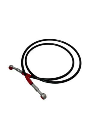 Steel Braided Disc Hose 140cm Black All Bikes
