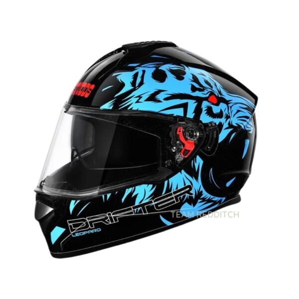 studds-drifter-d2-black-n1-blue Studds Drifter D2 Helmet Black N1 Blue