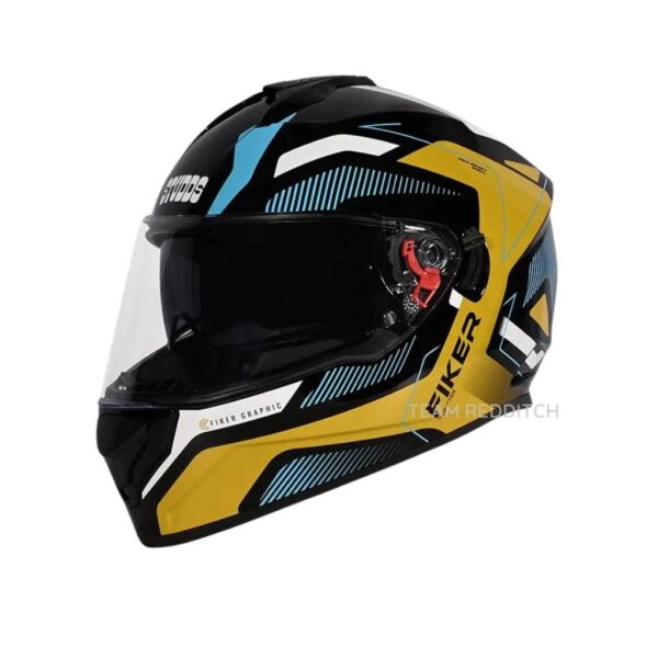 studds-drifter-d5-black-n12-golden Studds Drifter D5 Helmet Black N12 Golden