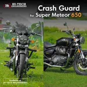 super-meteor-650-crash-guard-black-matt-resm-102-ht-exhaust Crash Guard for Royal Enfield Super Meteor 650 Black