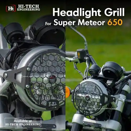 Headlight Grill for Super Meteor 650 Black Matt