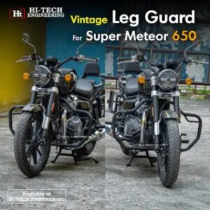 Leg Guard for Royal Enfield Meteor 650 Black Matt
