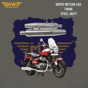 super-meteor-650-twins-steel-matt Meteor 650 Steel Matt Cover for Royal Enfield