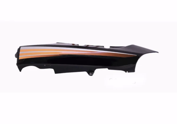 tail-panel-seat-cowl-hero-passion-plus-black-orange-stk Tail Panel Seat Cowl for Hero Passion Plus Black Orange