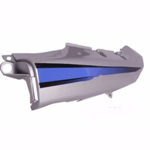 tail-panel-seat-cowl-hero-passion-plus-silver-blue-stk Tail Panel Seat Cowl for Hero Passion Plus Silver