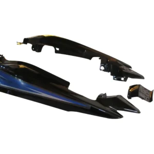 tail-panel-seat-cowl-hero-passion-xpro-black-blue-stk Tail Panel Seat Cowl for Hero Passion Xpro Black Blue