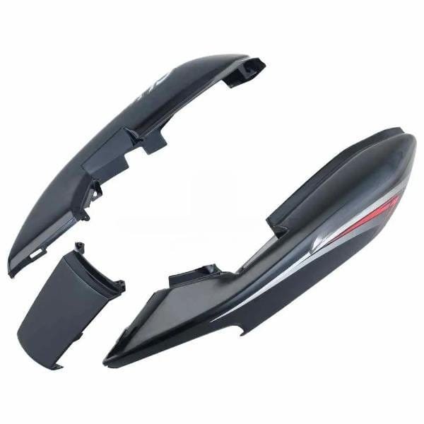 tail-panel-seat-cowl-honda-cb-shine-black-red-stk Tail Panel Seat Cowl for Honda CB Shine Black Red