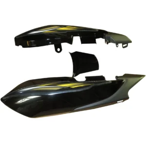 tail-panel-seat-cowl-tvs-star-cvti-110-n-m-black-yellow-stk Tail Panel for TVS Star CVTi 110 Black Yellow