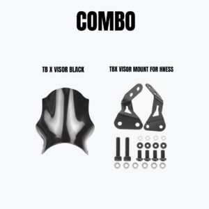 tbx-black-visor-with-mount-for-hness Black Visor with Mount for Highness