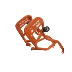 type-2-orange-crash-guard-with-dual-sliders-for-2025-ktm-adventure-250-390 Crash Guard for KTM Adventure 250 390 (Type 2 Orange)