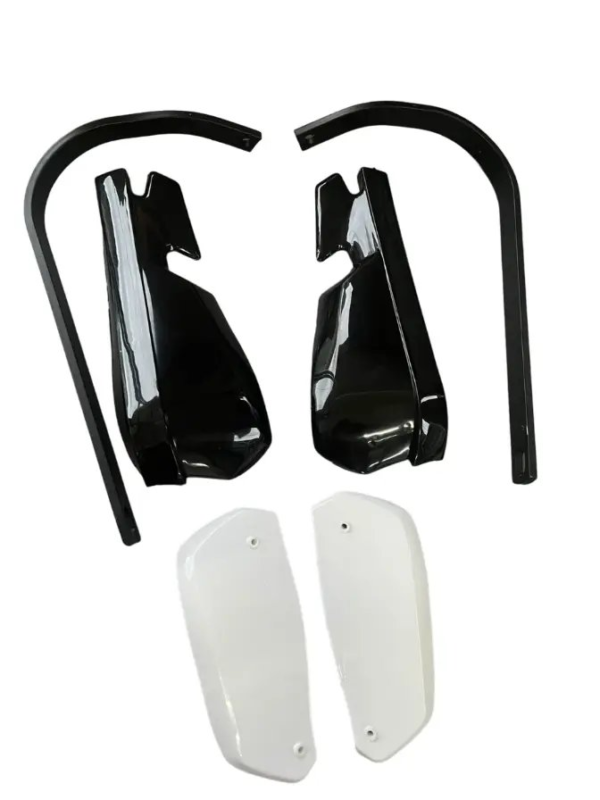 Universal Motorcycle Handguards Black Aluminum