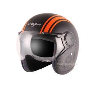 Vega Jet DX Black Orange Helmet