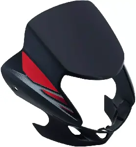 visor-for-cd-deluxe-type2-black-red Sun Visor for VW Type 2 Deluxe Black Red